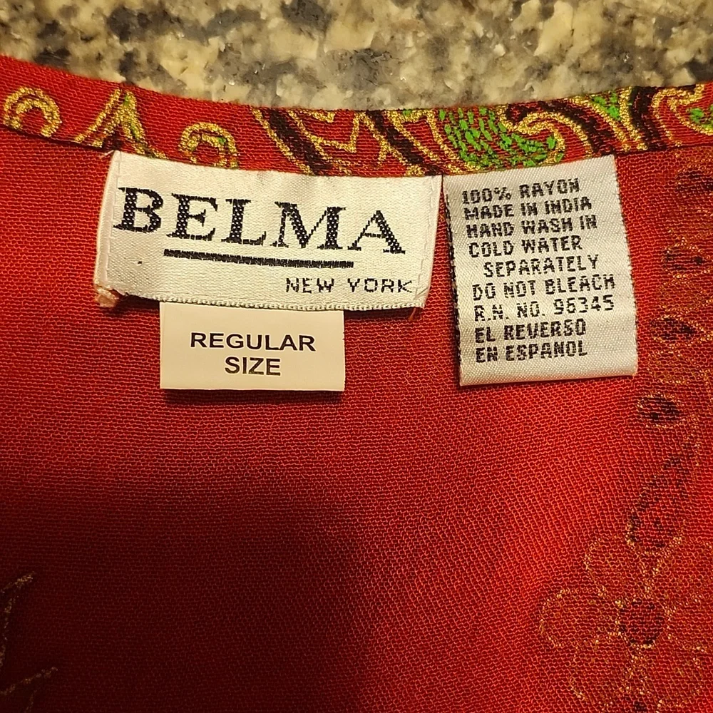 BELMA  NY Sleeveless  Floral Design Top Large - Picture 11 of 16